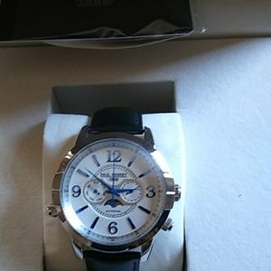 Paul Perret Swiss Moon Face Day Date Watch